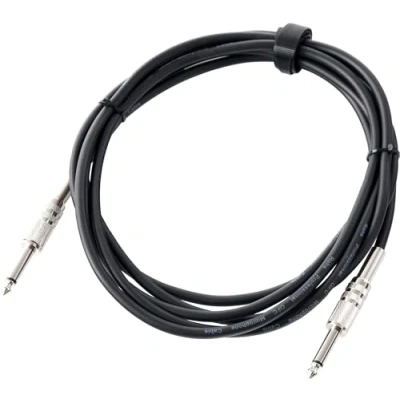 Abbildung von Pronomic Gitarrenkabel Klinkenkabel Instrumentenkabel, 6,3 mm Klinke, (300 cm), Hochwertige Schirmung verhindert Störgeräusche durch Tritte
