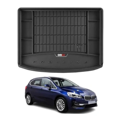Abbildung von Kofferraumwanne kompatibel mit BMW 2er F45 Active Tourer 2014 2023 OMAC Premium 3D Schwarz