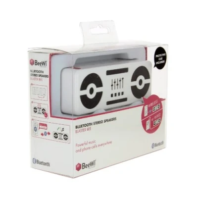 Abbildung von BeeWi BBS305A1 BlasterBee Bluetooth Mini Stereo Lautsprecher (2X 2,5 Watt) weiß