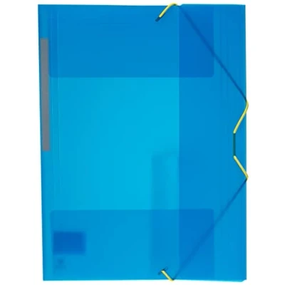 Abbildung von Grafoplás 4801230 Ordner mit Gummibändern und 3 Klappen, A4, Farbe Blau