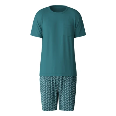 Abbildung von Calida KURZ SET Nachtwäsche Set, Herren, Größe: Small, Philo green