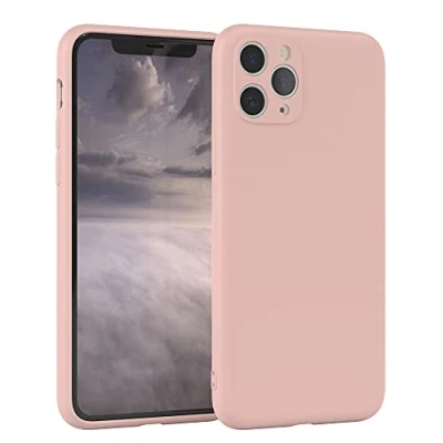 Abbildung von EAZY Case Silikonhülle für iPhone 11 Pro Hülle Silikon Altrosa weich stoßfeste Handyhülle Schutzhülle mit Kameraschutz Dünn Premium Schutz Cover TPU Phone Bumper in Pastell Rosa