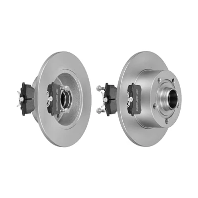 Abbildung von F.BECKER_LINE BREMSSCHEIBEN Ø245MM + BREMSBELÄGE HINTEN FÜR AUDI A4 B5 VAG