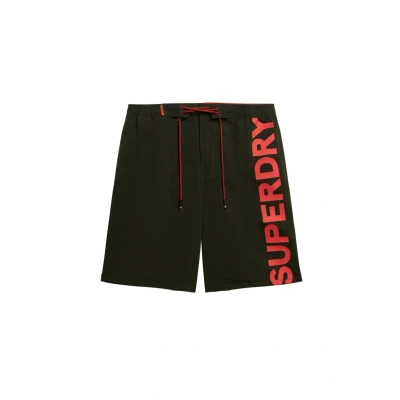 Abbildung von Superdry Board Badeshorts, Herren, Größe: Small, Surplus goods olive green