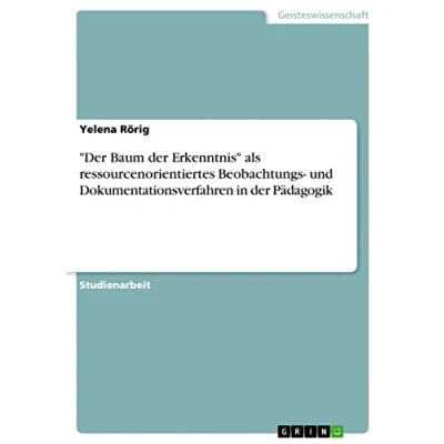 Abbildung von &quot;Der Baum der Erkenntnis&quot; als ressourcenorientiertes Beobachtungs und Dokumentationsverfahren in Pädagogik