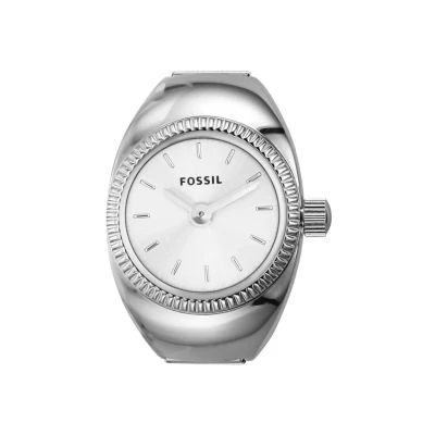 Abbildung von Fossil RING Watch HAND Uhr silvercoloured, Damen, Größe: One Size, Silver coloured