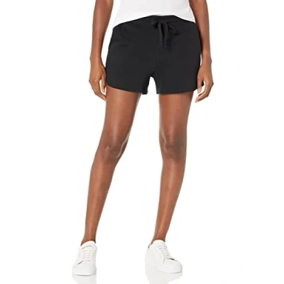 Abbildung von Amazon Essentials Damen Fleeceshorts, Schwarz, S