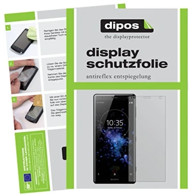 Abbildung von dipos I 6X Schutzfolie matt kompatibel mit Sony Xperia XZ2 Compact Folie Displayschutzfolie