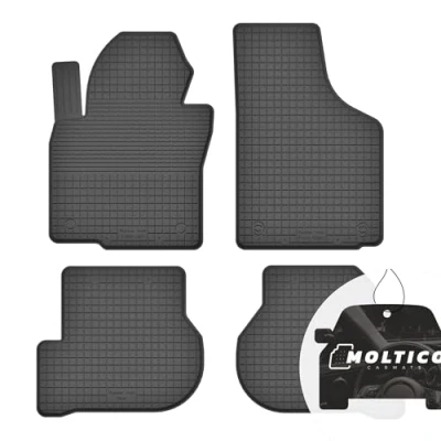 Abbildung von Gummimatten mit Rand Auto Fußmatten Gummi Automatten Passgenau 4 teilig Set passend für Volkswagen Golf Plus 2005 2013