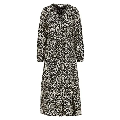 Abbildung von Garcia WITH Print Blusenkleid, Damen, Größe: Large, Black