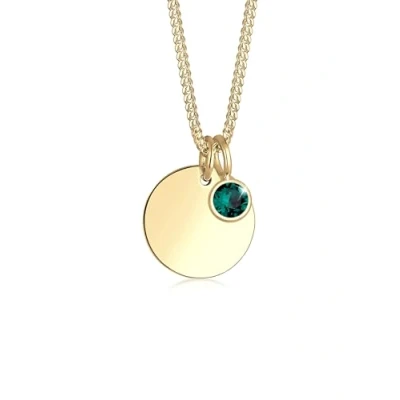 Abbildung von Elli Birthstone November Halskette, Damen, Größe: 45, Grün
