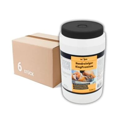 Abbildung von WILPEG Handreiniger 3 Liter Seife, Waschpaste, Handwaschpaste für extreme Verschmutzungen wie Farbe, Klebstoff, Teer u.v.m. (KingPremium 6x 3L)