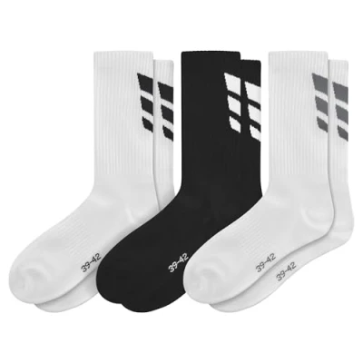 Abbildung von Erima Unisex 3 Wings Socks 3pack (2182503), weiß/schwarz, 39 42