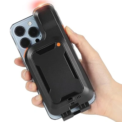 Abbildung von MUNBYN Bluetooth Barcode Scanner Tragbar Back Clip QR 1D 2D Bar Code Kabellos Leser with 3000mAh Rechargeable Battery für Smartphone iPhone