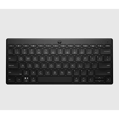 Abbildung von HP 350 kabellose und Bluetooth Tastatur, Anschluss mehrerer Geräte, QWERTY, italienisches Layout, Emoji, kompatibel mit Windows, Android, Chrome OS, MacOS, iPadOS, Schwarz