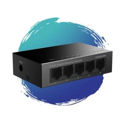 Abbildung von Strong 5 Port Gigabit Switch 10/100/1000 Mbit/s, Metallgehäuse Netzwerk