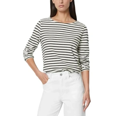 Abbildung von Marc O&#039;Polo BOAT NECK Striped Langarmshirt, Damen, Größe: Large, Multi