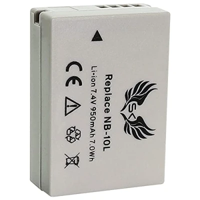 Abbildung von SK Akku Ersatz für Canon NB 10L 950mAh PowerShot G1X G3X / G15 G16 // SX40 HS SX50 SX60