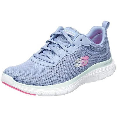 Abbildung von Skechers Damen Flex Appeal 4.0 Brilliant View Sneaker, Slate Mesh Trim, 37 EU