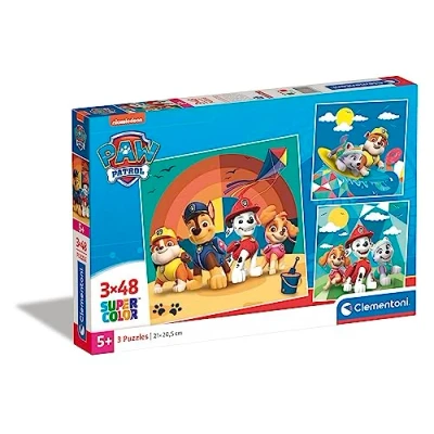 Abbildung von Clementoni Paw Patrol Super Color Puzzles 3x48 Teile