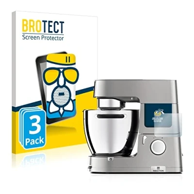 Abbildung von BROTECT Entspiegelungs Schutzglas für Kenwood KCL 95 cooking chef XL. (3 Stück) Schutz Folie Panzerfolie Glas Matt [Kratzfest 9H, Anti Reflex]