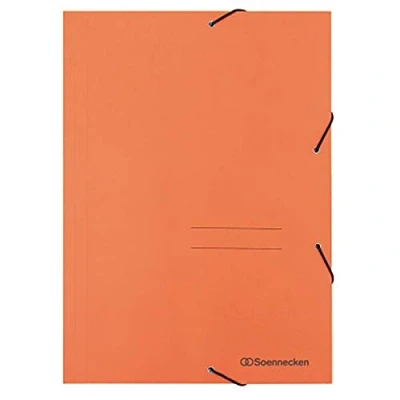 Abbildung von Soennecken Eckspanner 1475 DIN A4 3 Klappen und Gummizug orange