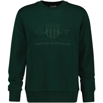 Abbildung von Gant Sweatshirt &quot;REG TONAL SHIELD C NECK SWEAT&quot;, mit Logostickerei