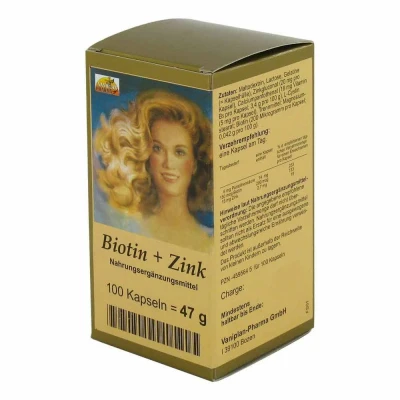 Abbildung von Biotin Plus Zink Haarkapseln