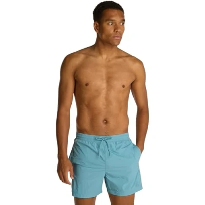 Abbildung von Calvin Klein Swimwear Medium Drawstring Badeshorts, Herren, Größe: 4XL, Adriatic blue
