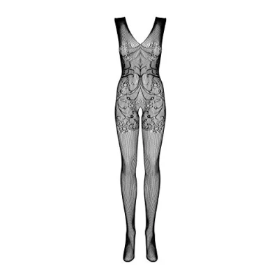 Abbildung von Spitzen Bodystocking Mit Offenem Schritt