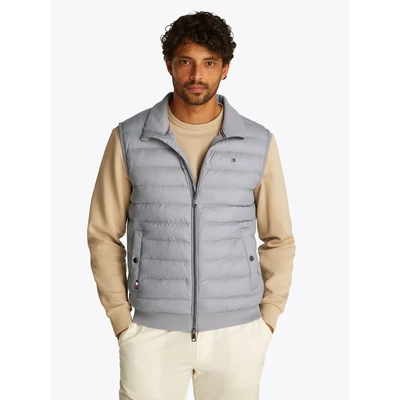 Abbildung von Tommy Hilfiger Steppweste MIX MEDIA VEST Rückenteil ungesteppt