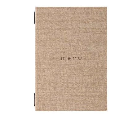Abbildung von DAG Style, Speisekarte Restaurant A5 Linie Italy, Menü mit Aufschrift &quot;Menü&quot;, Elfenbeinfarbe, PU Material, 100% Made in Italy