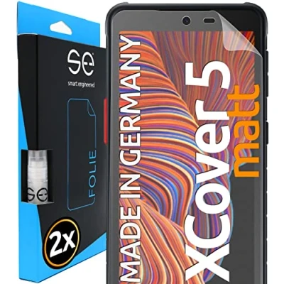 Abbildung von [2 Stk.] Entspiegelte 3D Schutzfolie kompatibel mit Samsung Galaxy XCover 5, hüllenfreundliche Matte Displayschutz Folie, Schutz vor Schmutz und Kratzern, Alt. Schutzglas