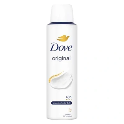 Abbildung von Dove Anti Transpirant Deo Spray Original 0% Alkohol Deodorant schützt 48h vor Körpergeruch und Achselnässe 150 ml 1 Stück