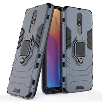 Abbildung von LuluMain Kompatibel mit Redmi 8, 8A Hülle, Ring Ständer Magnetischer Handyhalter Auto Caseme Schutzhülle Case für Xiaomi Redmi8, (Navy Blau)