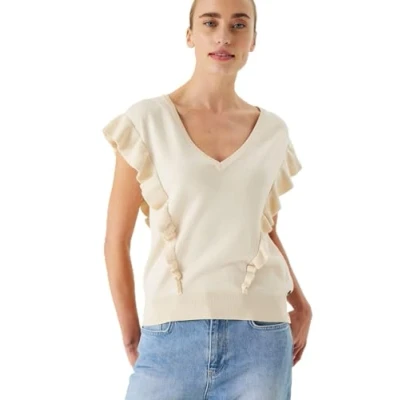 Abbildung von Garcia Damen Pullover, whitecap, S