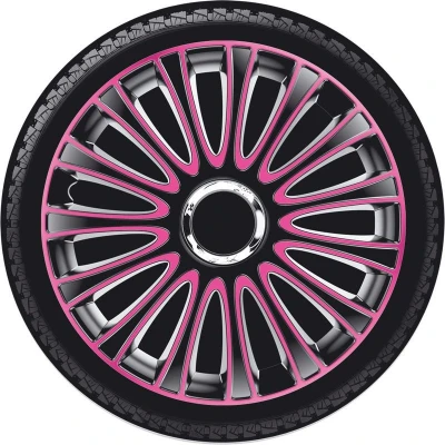 Abbildung von AutoStyle PP 5133P Radblenden 13Zoll schwarz/rosa