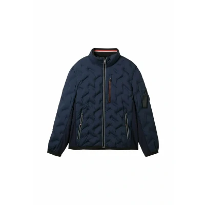 Abbildung von TOM Tailor MIT Abnehmbarer Kapuze Übergangsjacke, Herren, Größe: Small, Sky captain blue