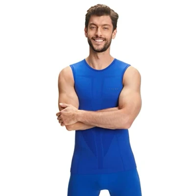 Abbildung von FALKE Herren Baselayer Shirt Warm M S/L SH Funktionsgarn Schnelltrocknend 1 Stück, Blau (Yve 6714), S