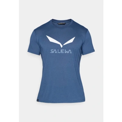 Abbildung von Salewa Solidlogo DRY Sport Tshirt, Herren, Größe: 50, Dark denim