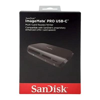Abbildung von SanDisk Image Mate Pro USB C Lese /Schreibgerät Multi Kartenlesegerät (für UHS I , II Non CompactFlash und microSD Karten, 3.0)