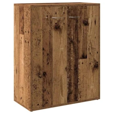 Abbildung von vidaXL Sideboard Altholz Optik 60x30x75 cm Holzwerkstoff, Schrank, Highboard, Home Organizer, Lagerschrank, Beistellschrank, Wohnzimmerschrank