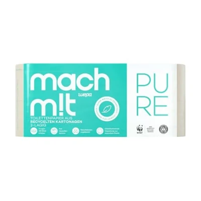 Abbildung von mach m!t Toilettenpapier PURE 3 lagig extra weich &amp; nachhaltig (8 St)