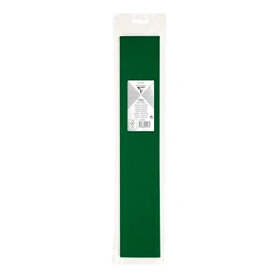 Abbildung von 10 x Clairefontaine Krepppapier Premium 2,5x0,5m dunkelgrün