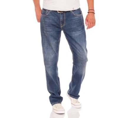 Abbildung von Miracle of Denim Straight Jeans M.O.D Thomas Comfort Mid Blue