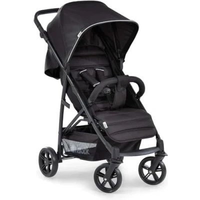 Abbildung von Hauck Buggy Rapid 4 bis 25 kg, Kinderbuggy Klein Zusammenklappbar, mit Liegefunktion, Höhenverstellbar, Großer Korb, Schwarz