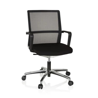 Abbildung von hjh OFFICE 608904 Bürostuhl Move TEC NET 3D Stoff/Netz Schwarz Drehstuhl für dynamisches &amp; gesundes Sitzen