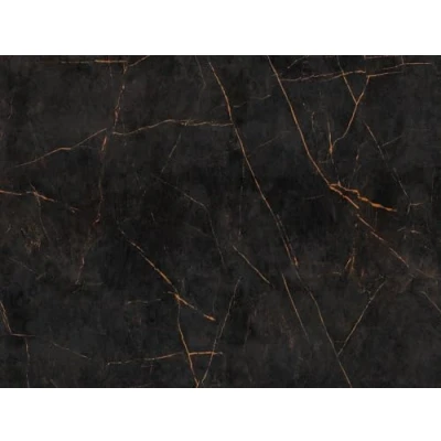 Abbildung von living walls Fototapete &quot;The Wall&quot;, Steinoptik Motiv gemustert, Modern Tapete Marmor Schwarz Orange