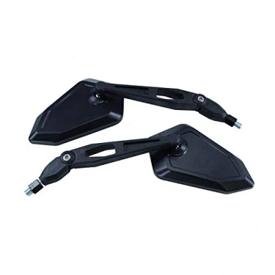 Abbildung von Universal Motorrad Rückspiegel Spiegel Set, e geprüft (schwarz, 2x M10 Rechtsgewinde)