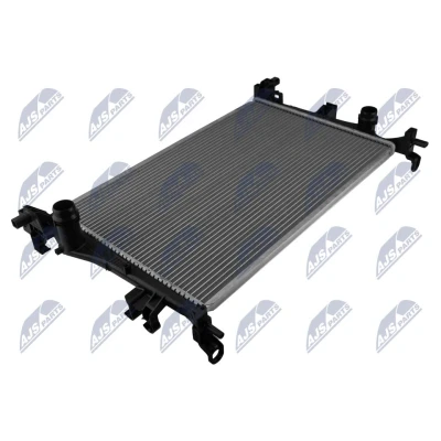 Abbildung von NTY CCH FT 002 Kühler, Motorkühlung Aluminium 620mm 388mm 16mm ohne Ausgleichsbehälter, Rahmen Schaltgetriebe Kühlrippen gelötet FIAT: 500X